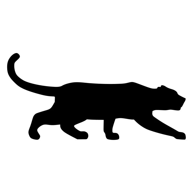 schwarzer Panther schleicht vektor