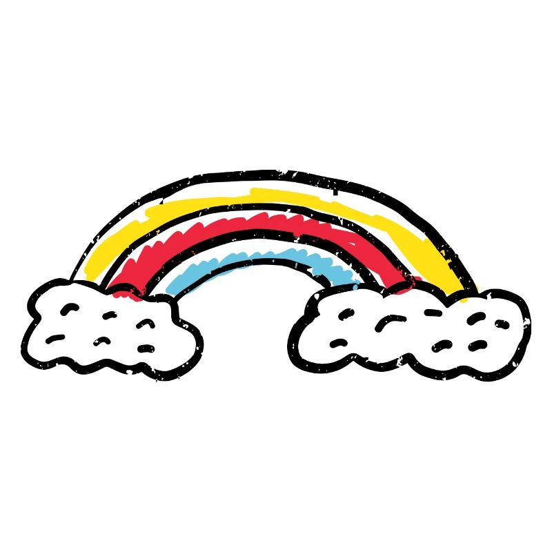 Coups d’arc de pinceau arc-en-ciel