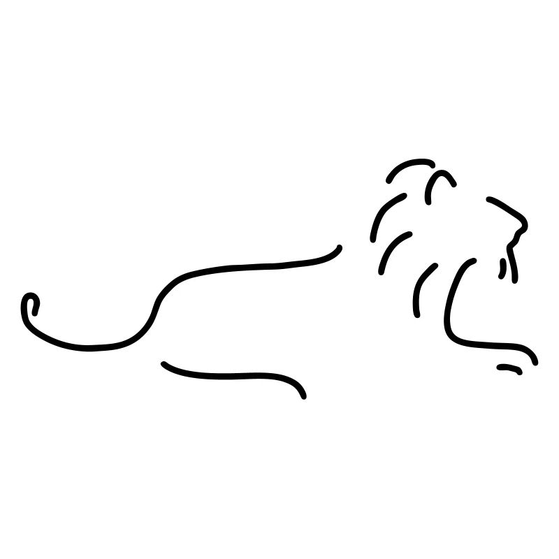 löwe mit mähne
