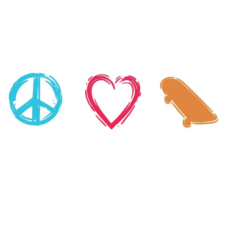 Planche à roulettes Peace Love