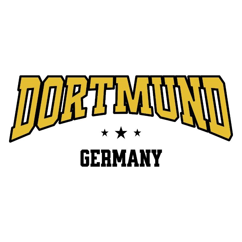 Dortmund Curved Font Design
