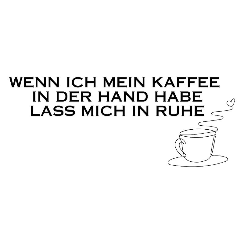 Kaffee in der Hand
