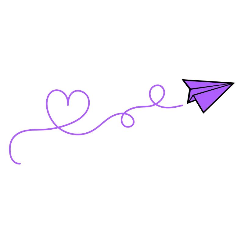 papierflieger herz