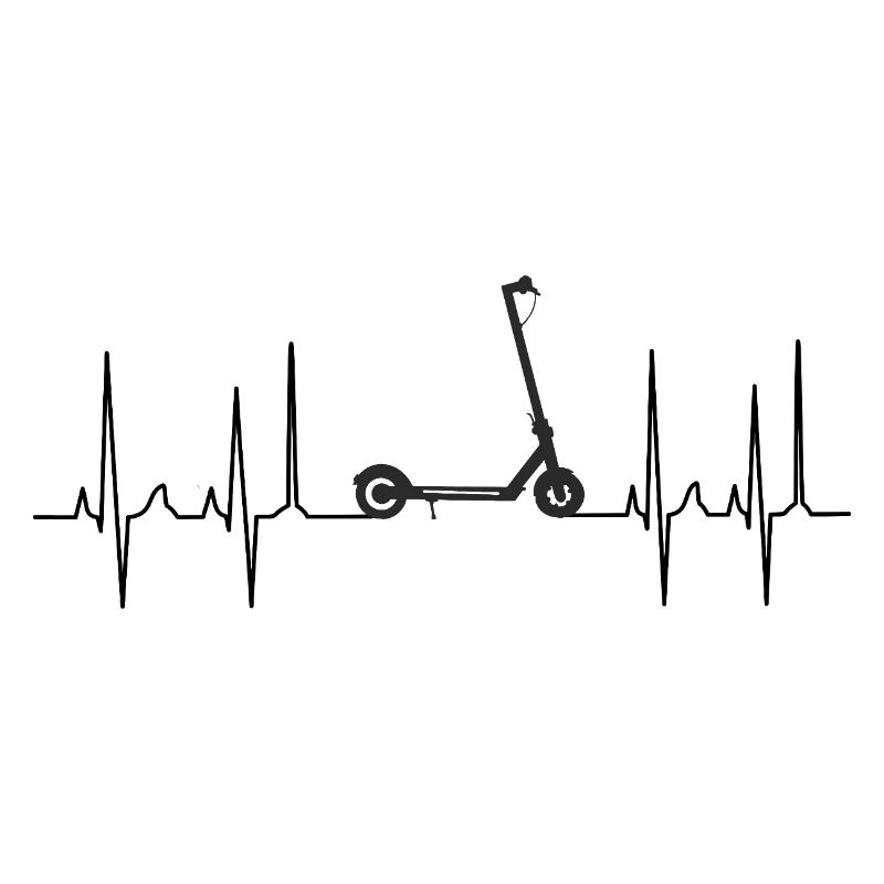 Escooter Kickboard, Trotinett Cardiogram
