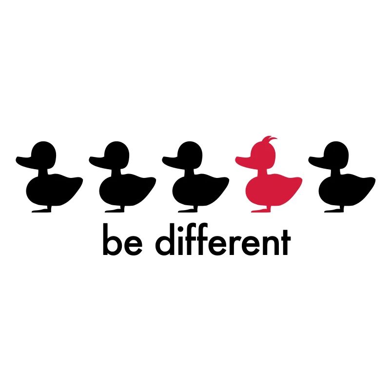 be different Ente Entchen Irokese Schnabel Punk