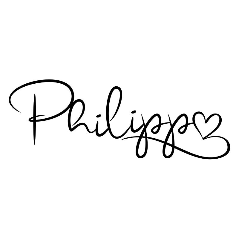 Philipp Nom Prénom Décor de coeur