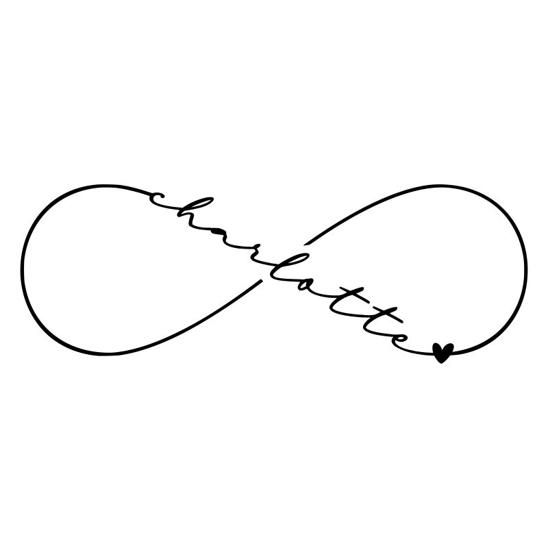 Charlotte Name Infinity Symbol