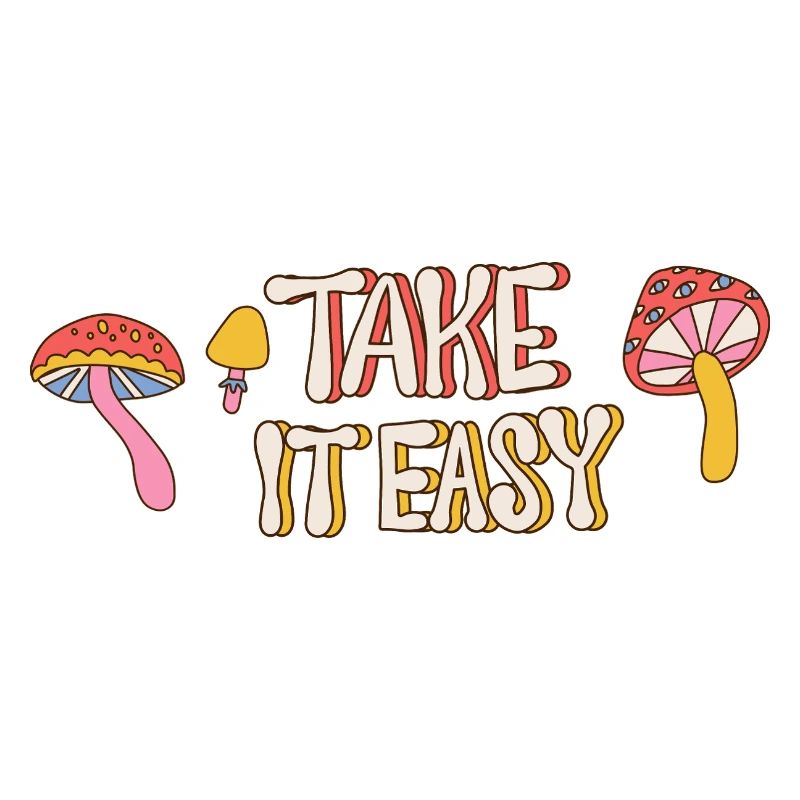 Take It Easy – Retro Mushroom 70s Design
