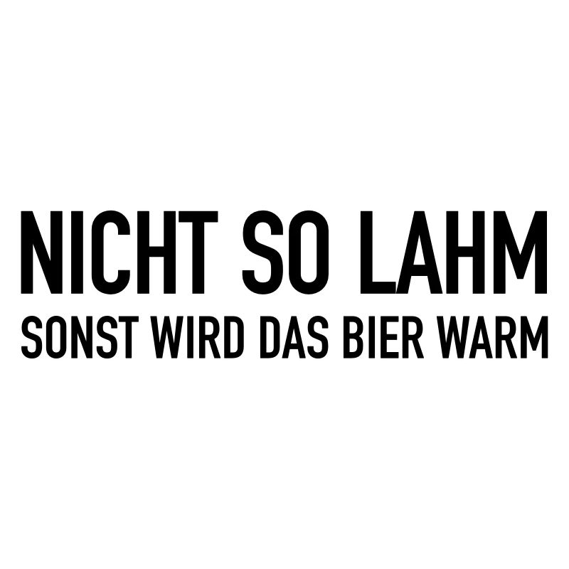 Nicht SO - Sonst WIr Das Bier Warm
