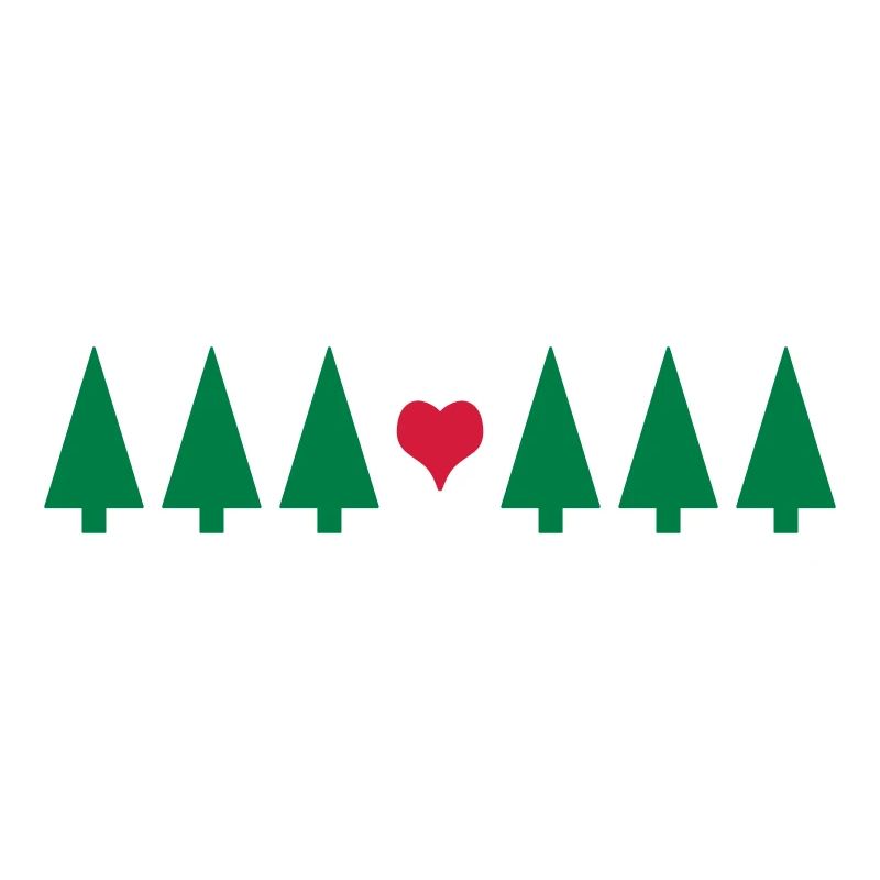 Weihnachtsbaum mit Herz