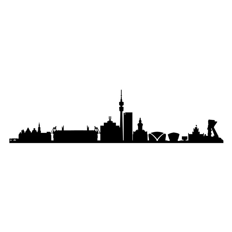 Skyline Dortmund Schwarz
