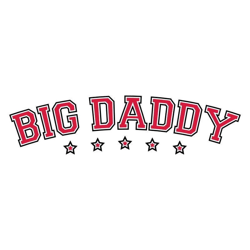 Logo Vatertag Big Daddy Held Papa Vater