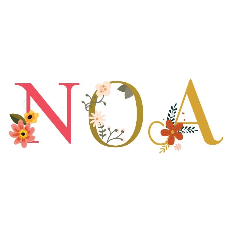 Nom de l’ANO décoré de fleurs