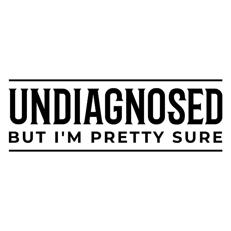 Non diagnostiqué – Conception amusante pour la neurodivergence