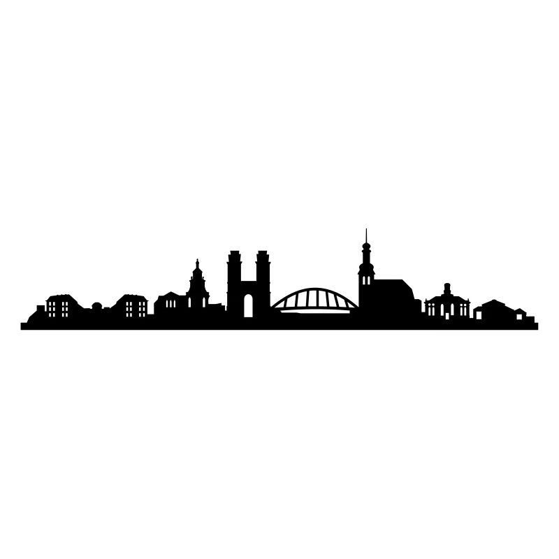 Skyline Saarbrücken Silhouette