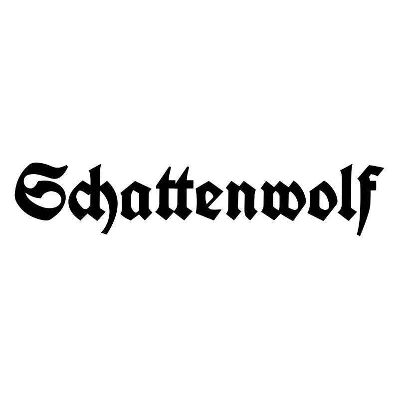 Schattenwolf Schriftzug
