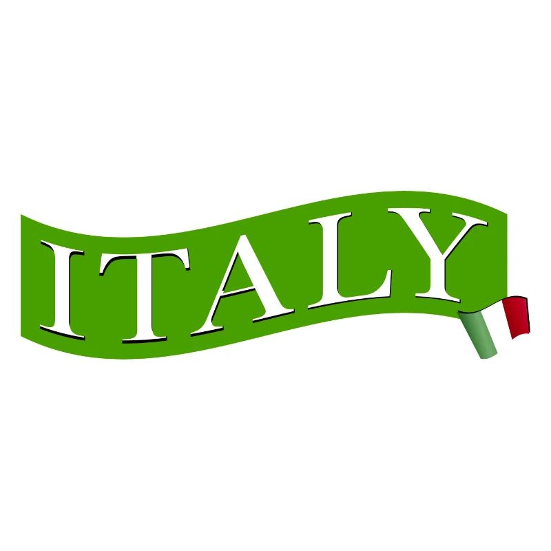 ITALIE vert avec drapeau