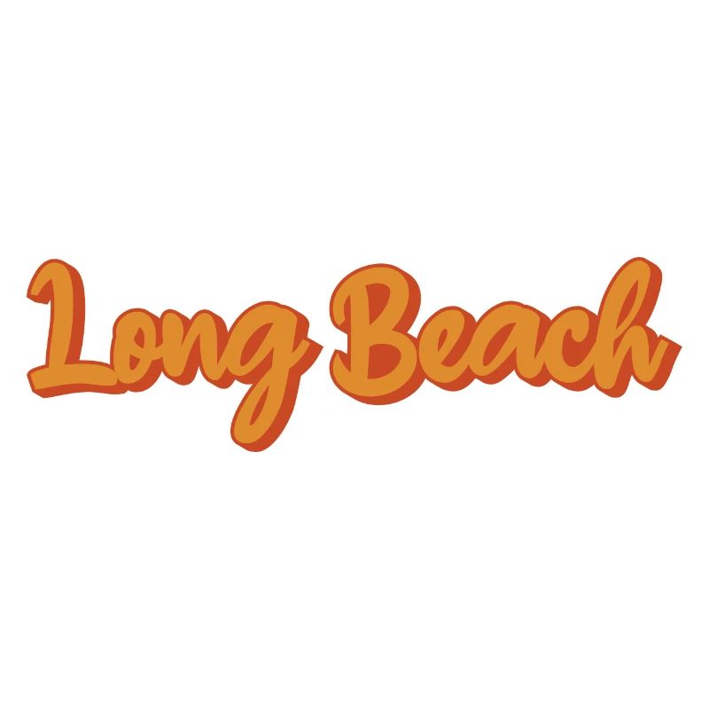Long Beach Retro Font in Orange
