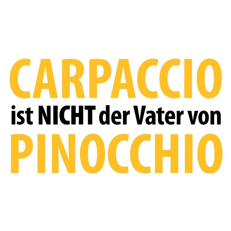 carpaccio n'est pas le père de Pinocchio