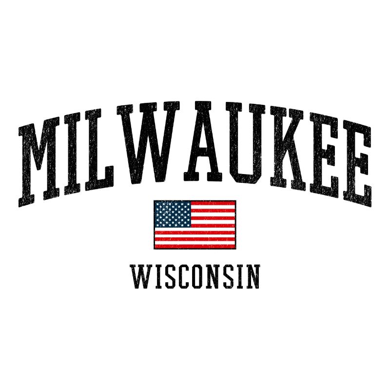 Conception du drapeau Milwaukee, Wisconsin, États-Unis