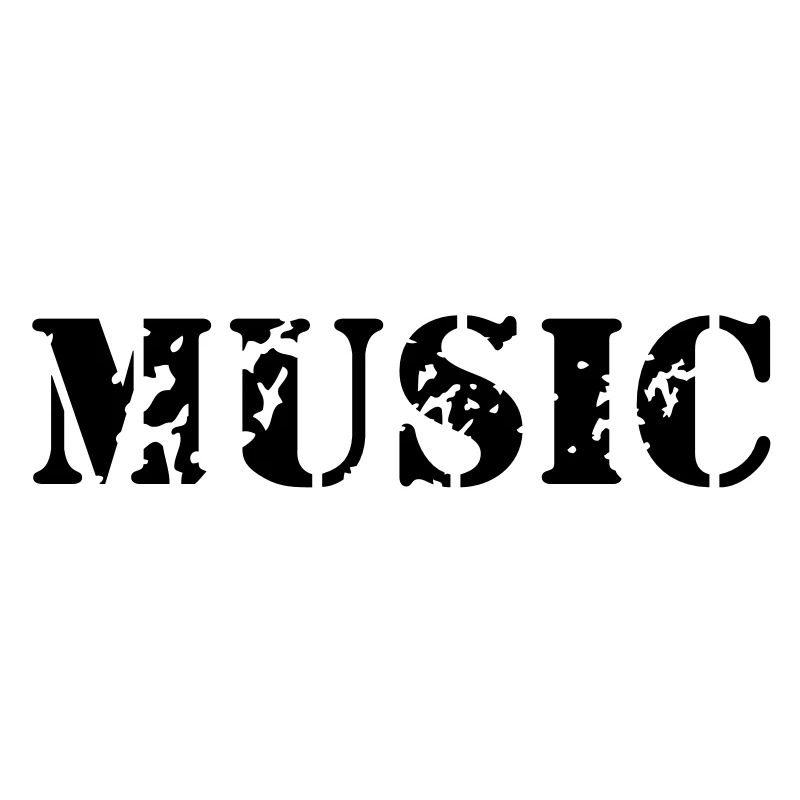 music as a stamp print design