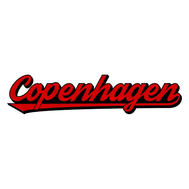 Lettrage rétro de Copenhague