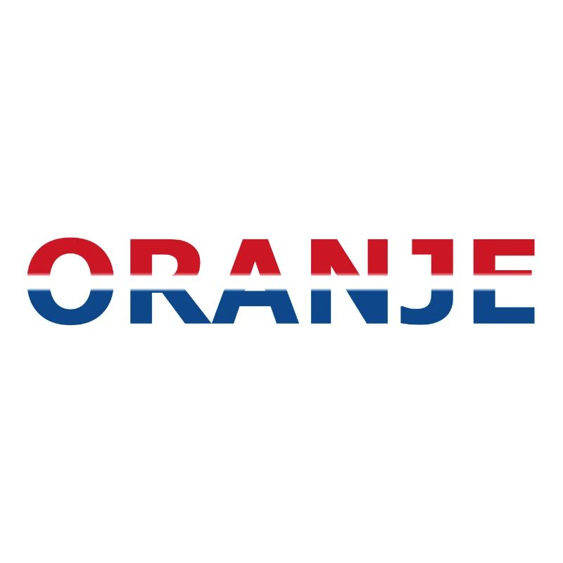 Orange en rouge, blanc, bleu