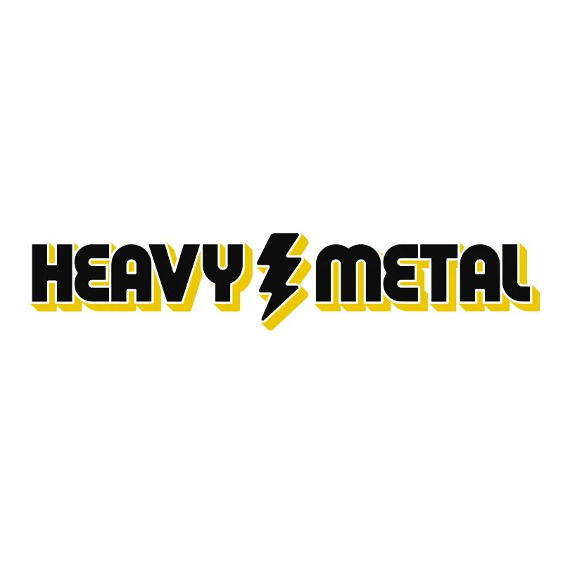 Bold Lightning Heavy Metal Logo Design