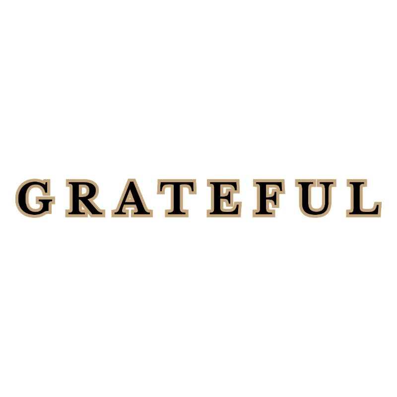 Grateful botschaft in urban stil 