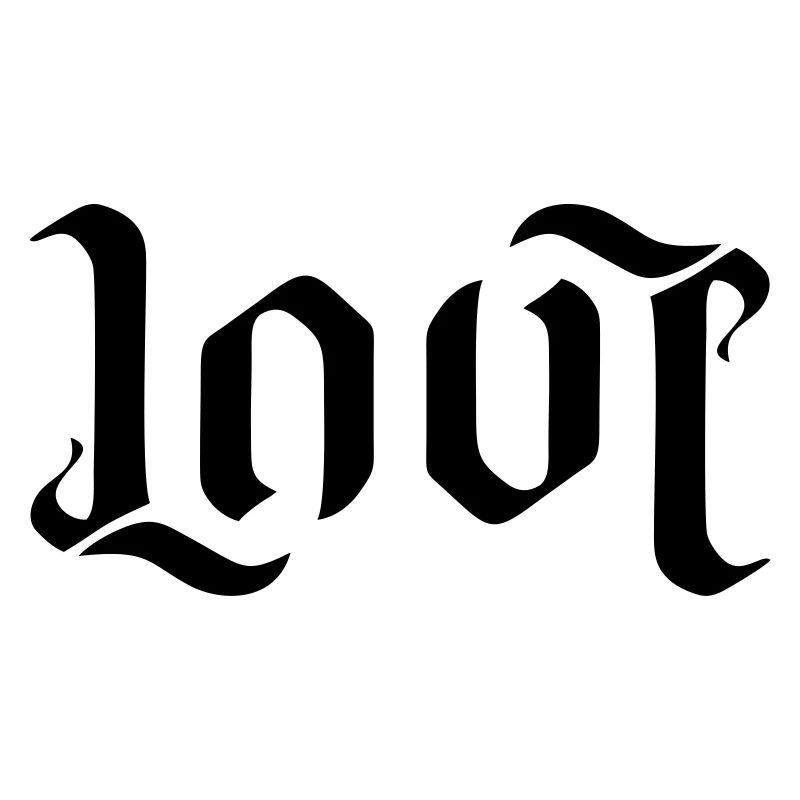 LOVE AMBIGRAM FONT
