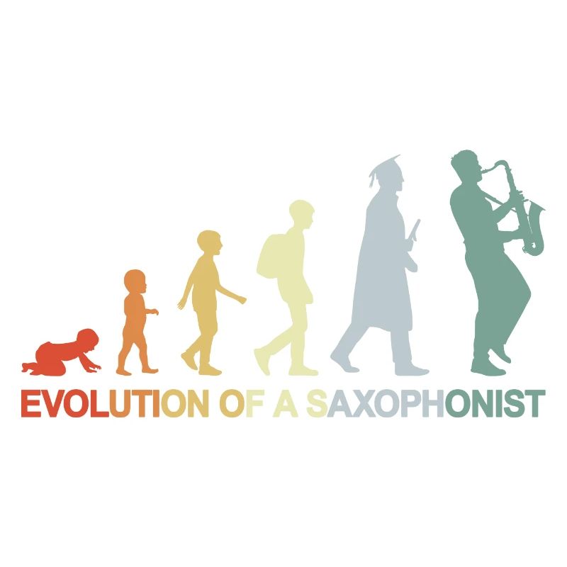 Vintage Saxophonist Evolution