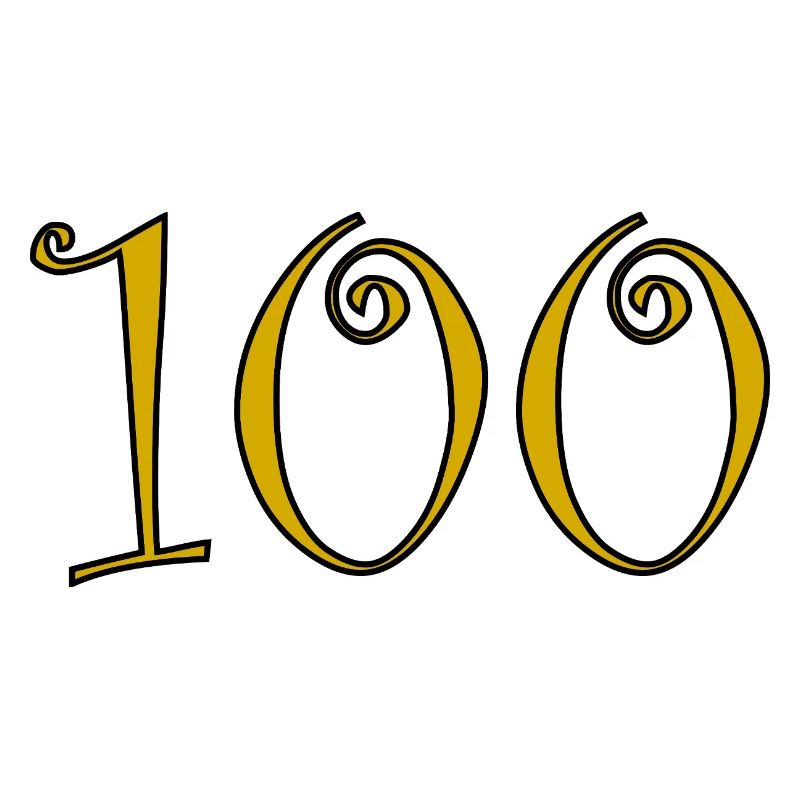 100. 100 ANS. 100e ANNIVERSAIRE. ANNIVERSAIRE 100 