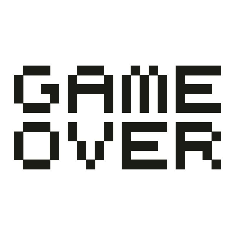 Game over pixels