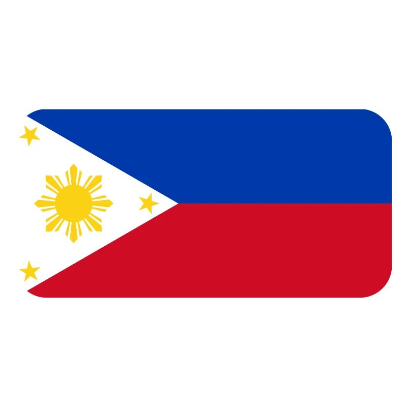 PHILIPPINES FLAG round corner 400 dpi