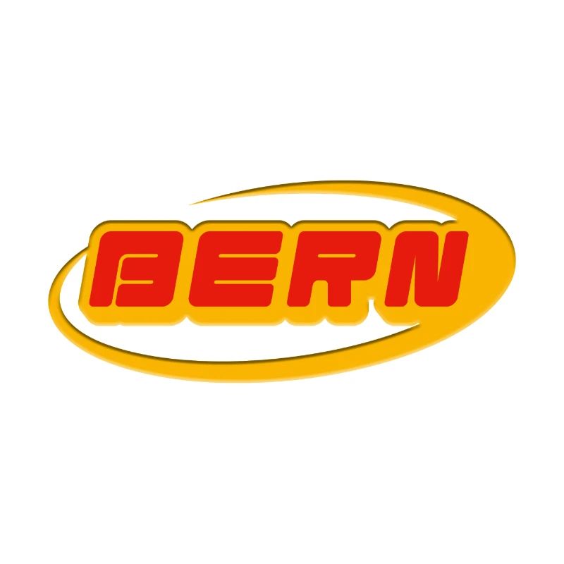 Lettrage de Berne avec courbe jaune