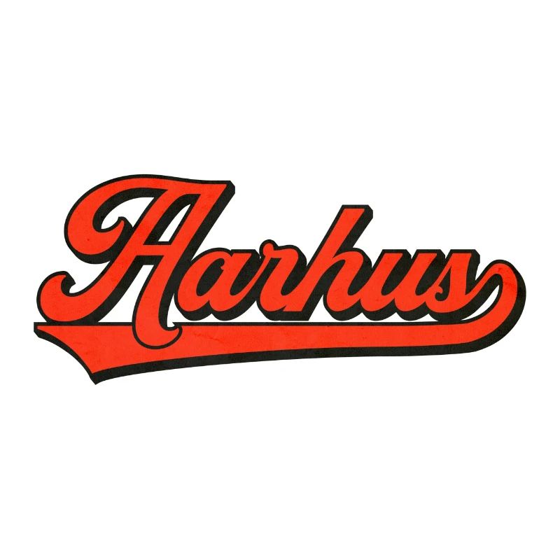 Lettrage rétro Aarhus – Style Danemark
