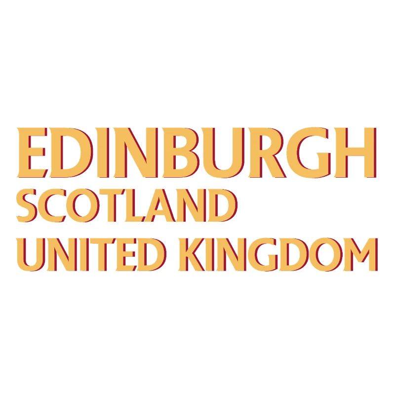 Edinburgh – Schottland Textdesign