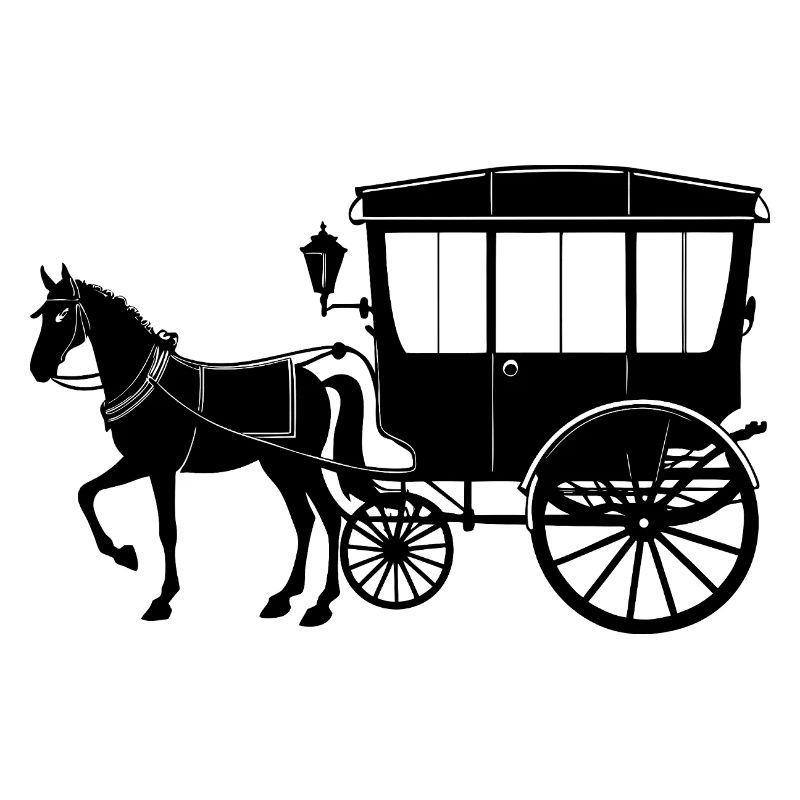 Calèche à chevaux Amish