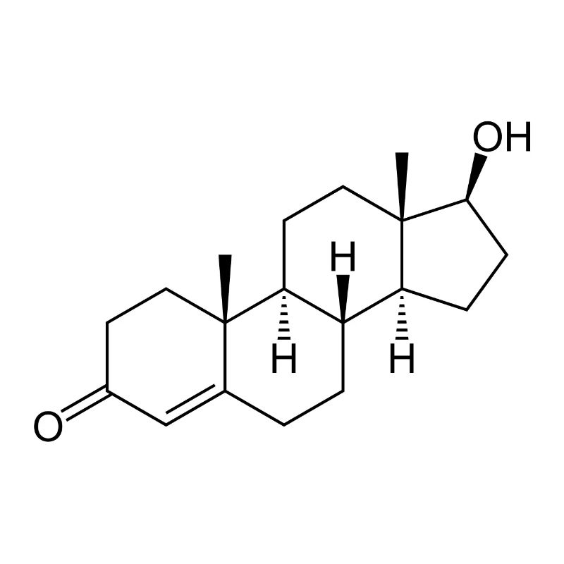 Testosteron Strukturformel - schwarz