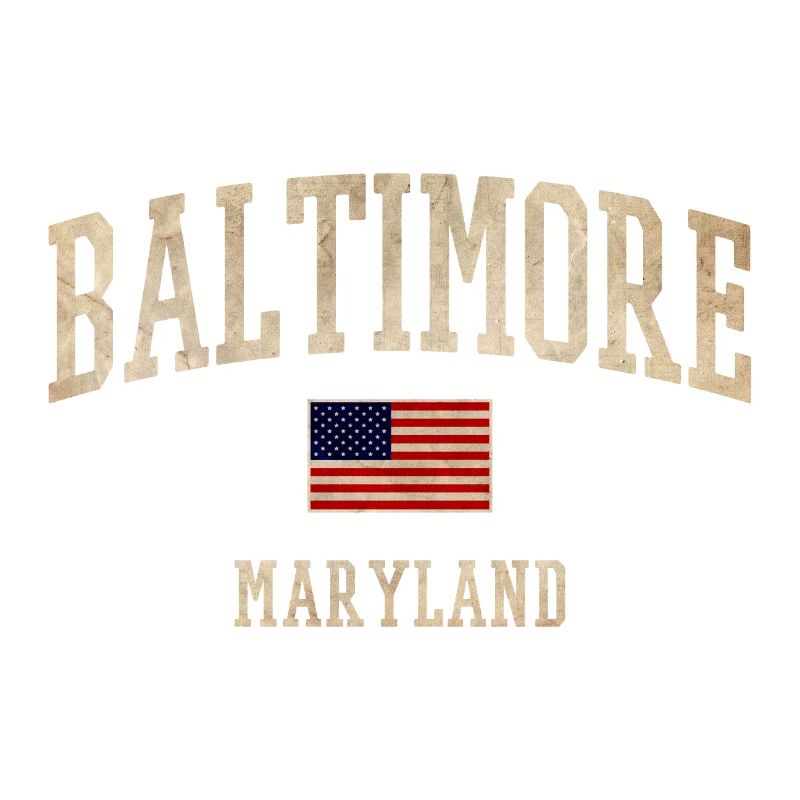 Style du drapeau vintage de Baltimore