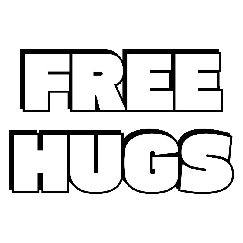 Free Hugs Bold Typography