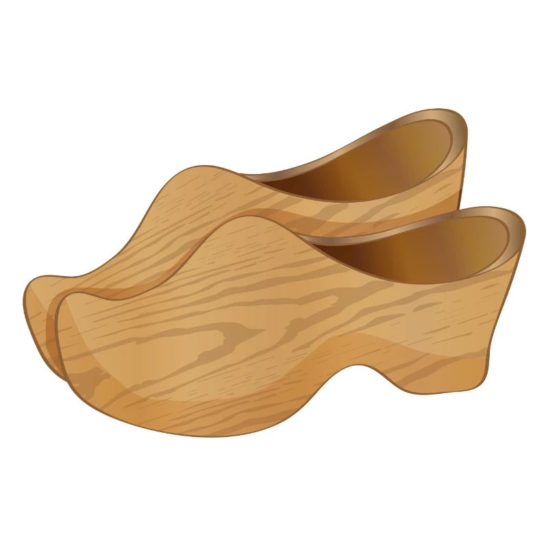 Zwei holländische Holzschuhe auch Clogs genannt