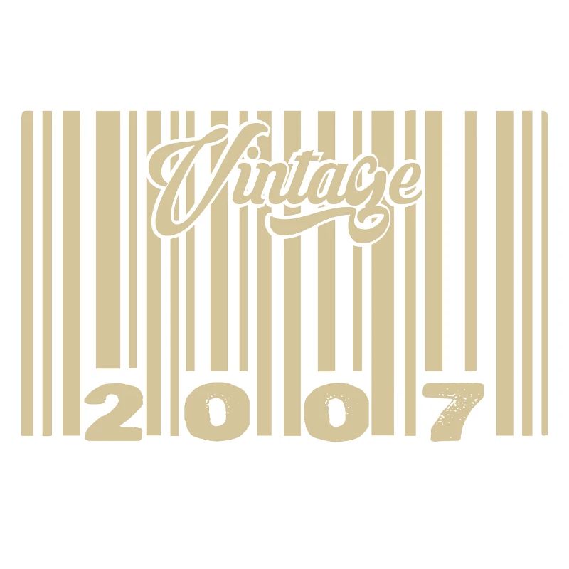 vintage 2007 Code barre 2007: Année 2025.