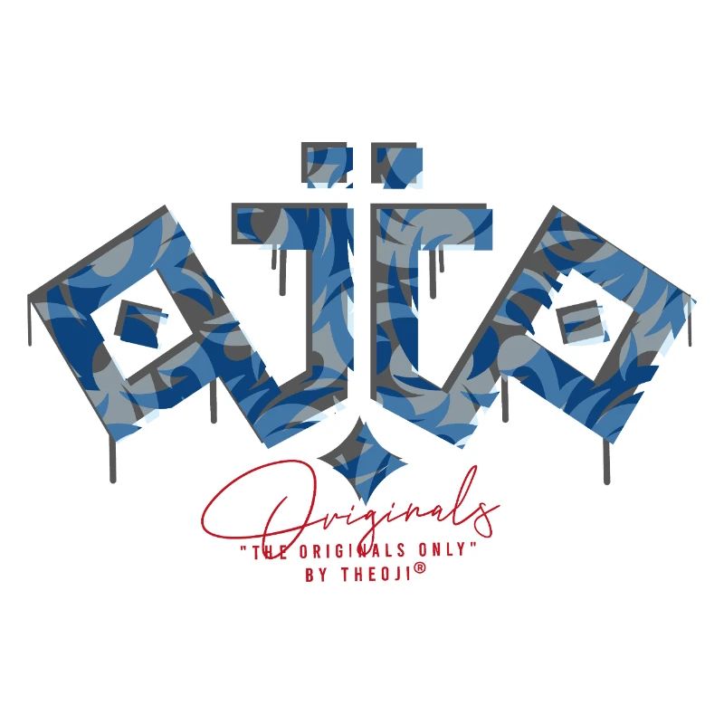 Ojio-Die Originale Unstrukturierte Originale mit blauer Tarnung