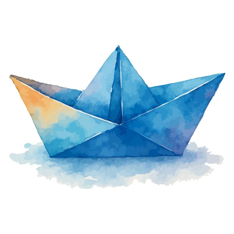 papierboot aquarell