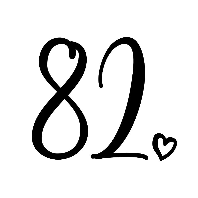 Mignon numéro 82, 82 ans, cadeau de 82e anniversaire