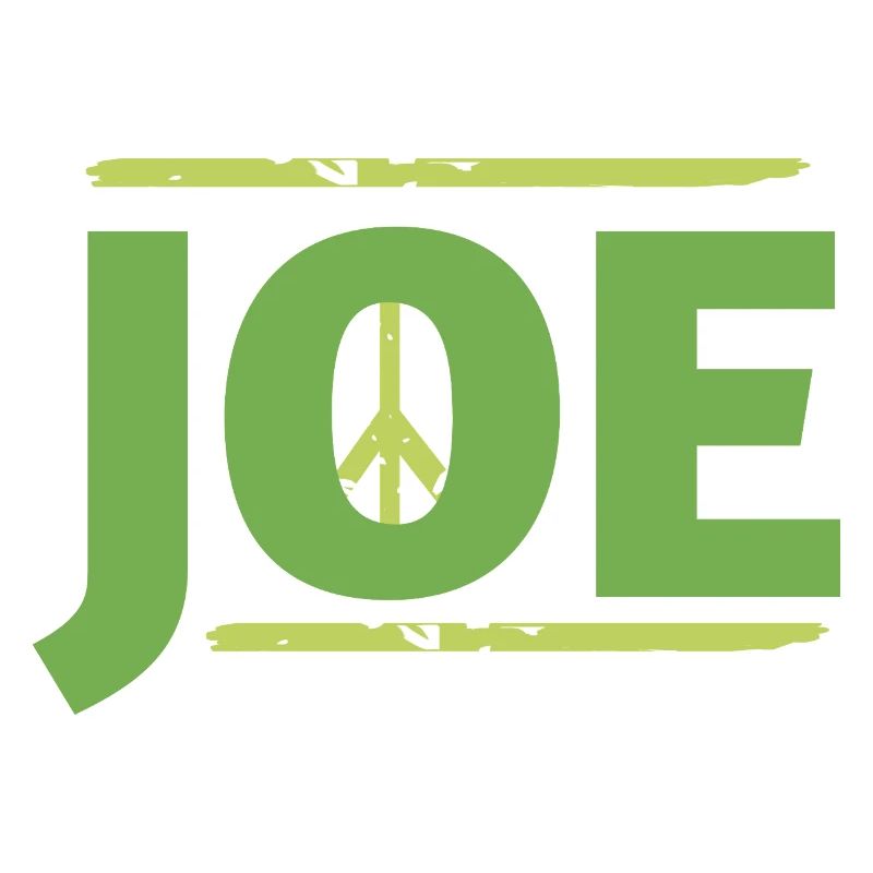 Joe in peace sign graphic