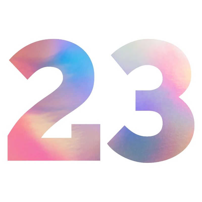 Numéro 23 coloré