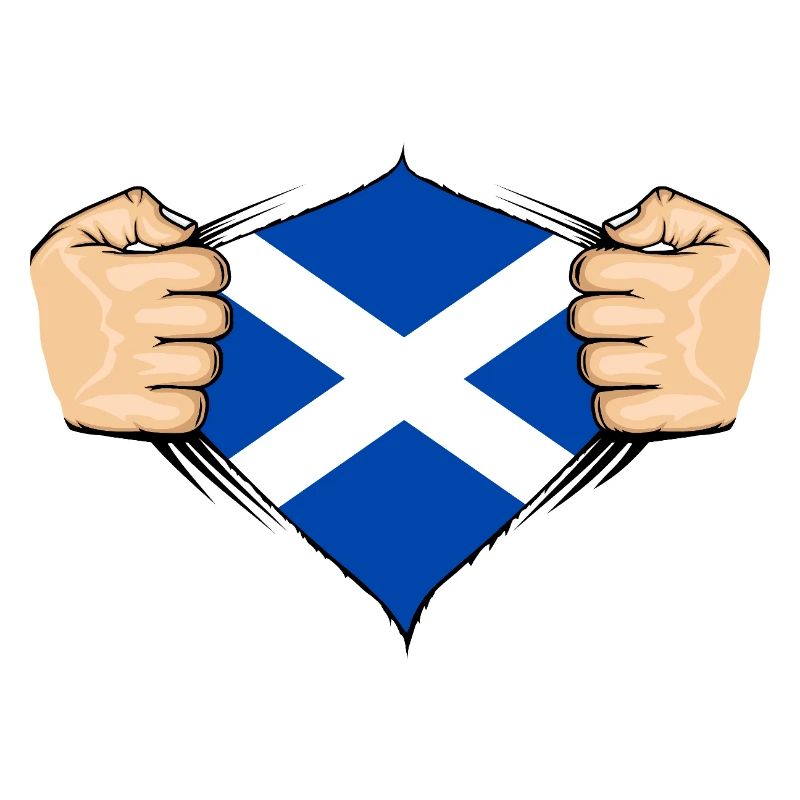 Schottland Flagge Design