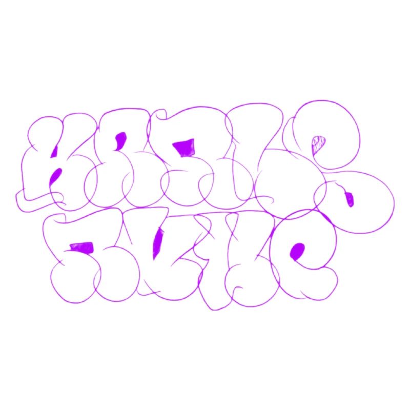 Graffiti violet de Karlsruhe Vomissement